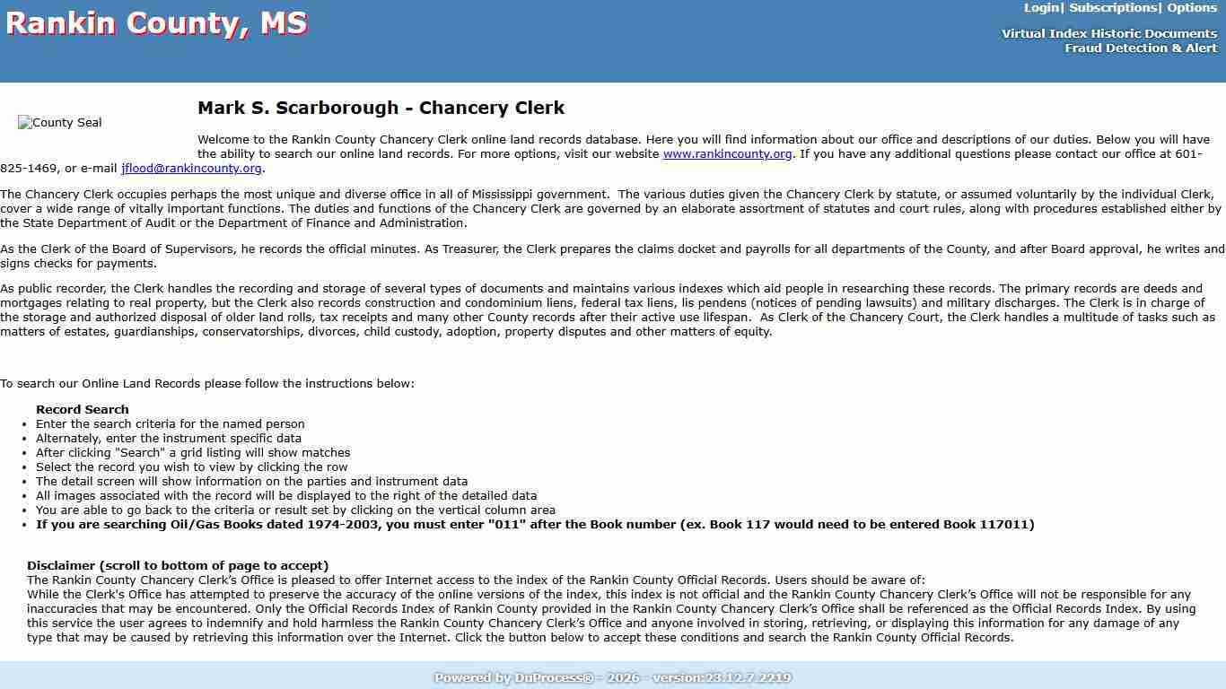 Official Records Inquiry