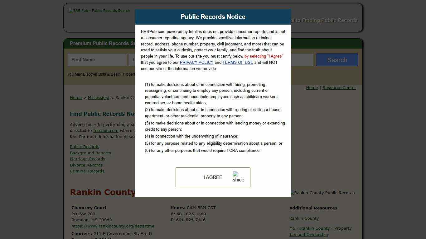 Rankin County Public Records | Search Mississippi Government Databases