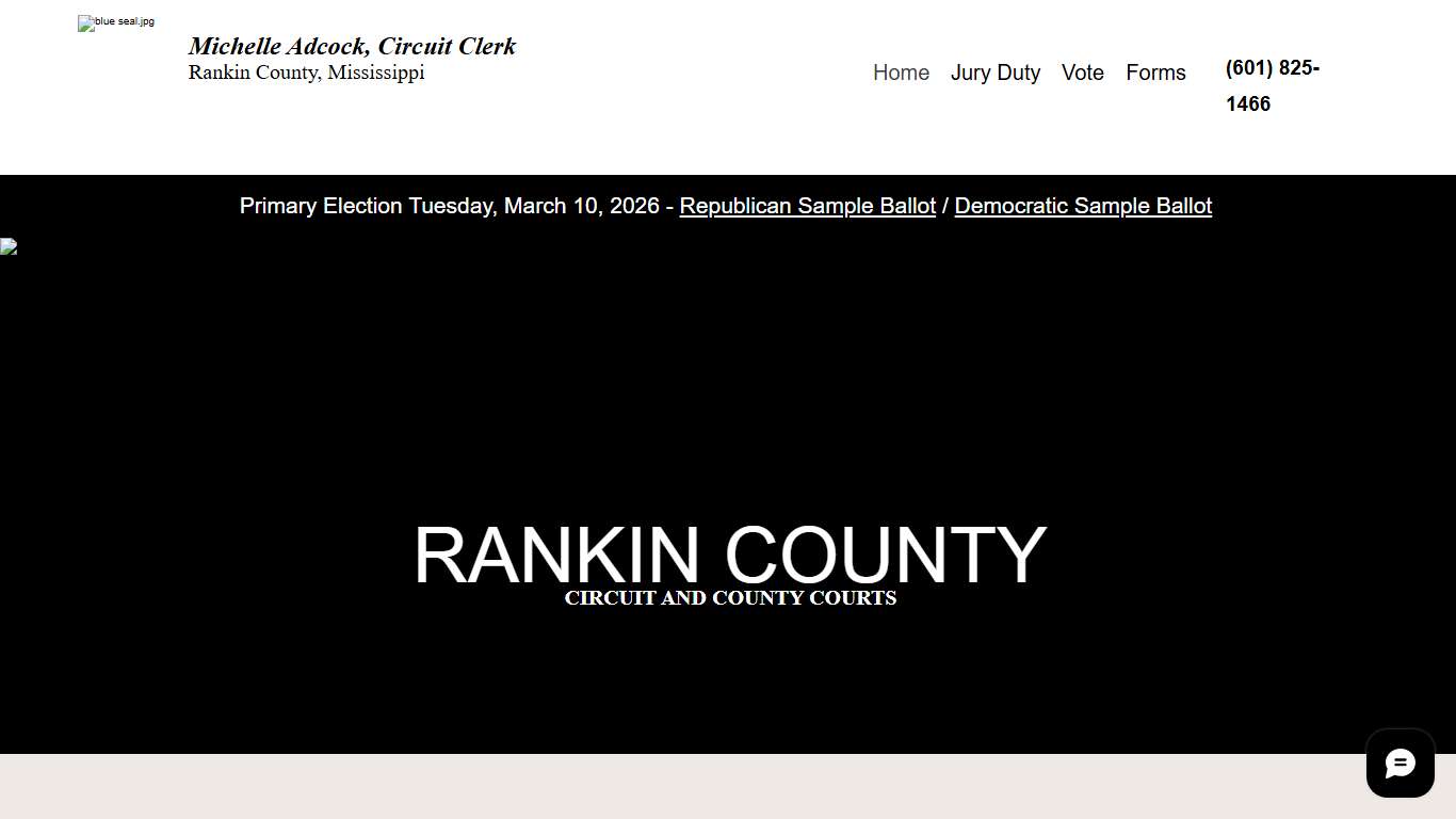 Home | Rankin County Circuit Clerk